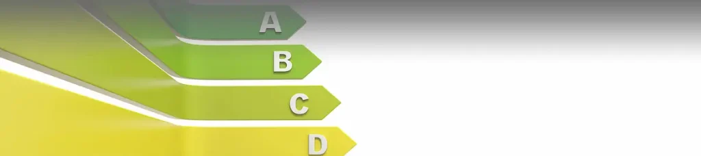 Vue d'une échelle DPE ou audit réalisée avec la méthode 3CL 